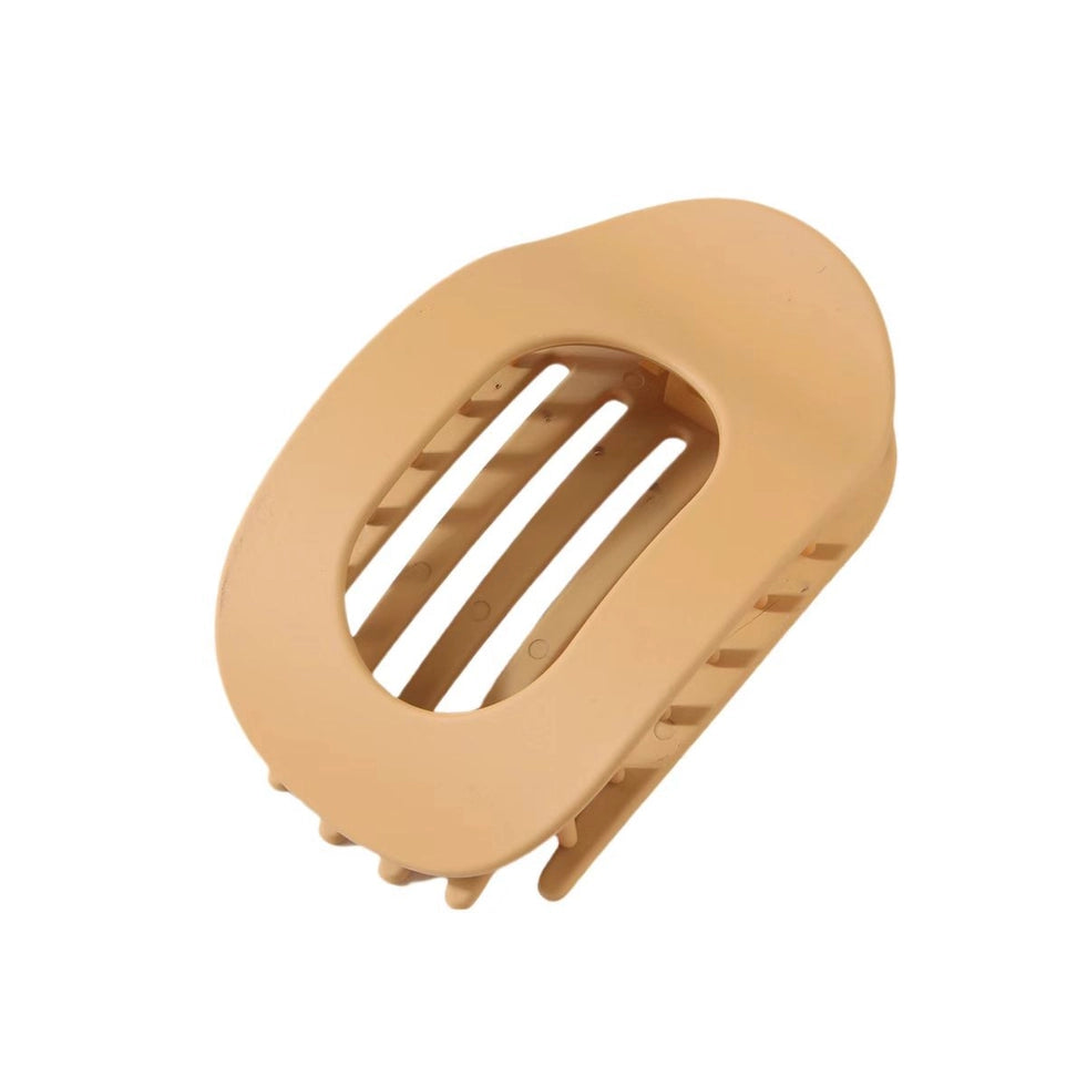 Flat Round Hair Claw Clip