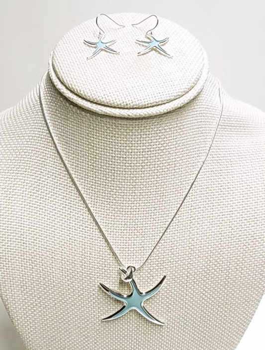 Turquoise Starfish Set