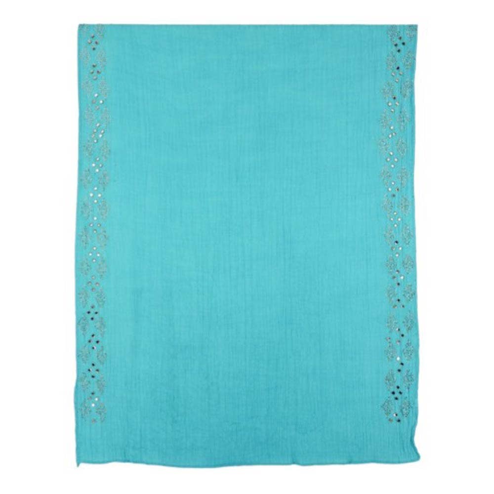 Lightweight Rhinestone Embellished Shawl Wrap Scarf