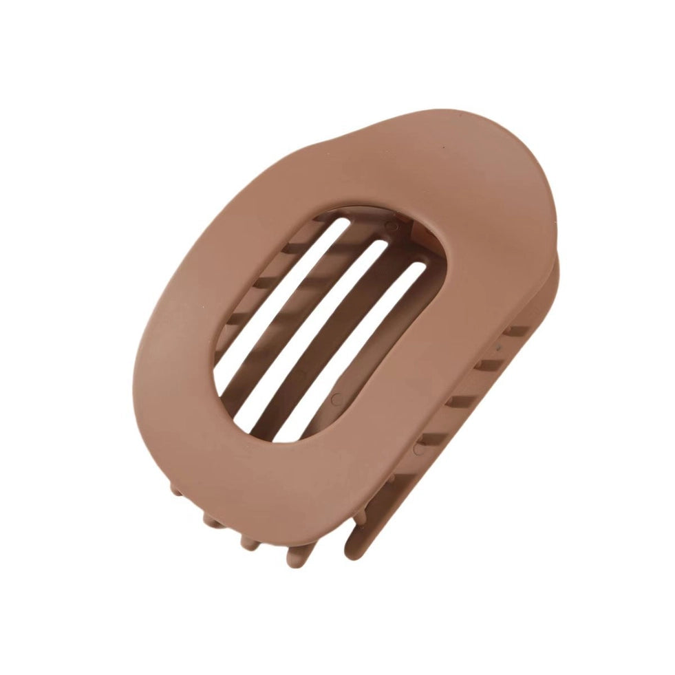 Flat Round Hair Claw Clip