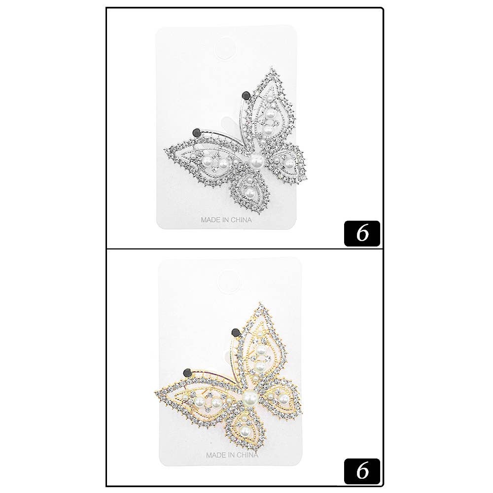 Rhinestone Butterfly Bling 5 Pack