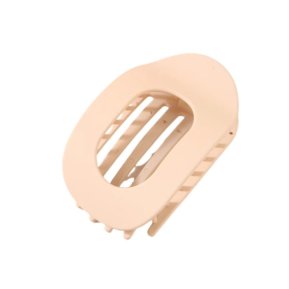 Flat Round Hair Claw Clip