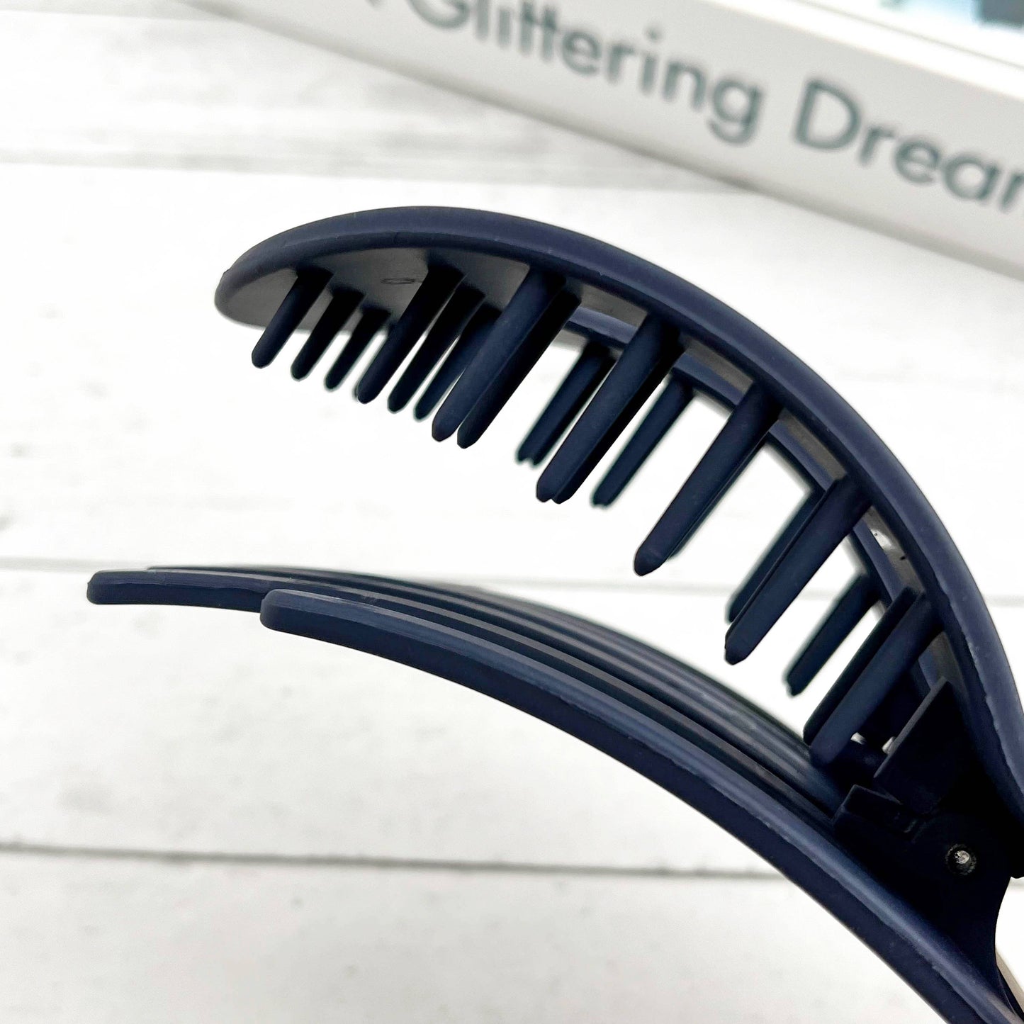 Solid Color Flat Oval Hair Clip