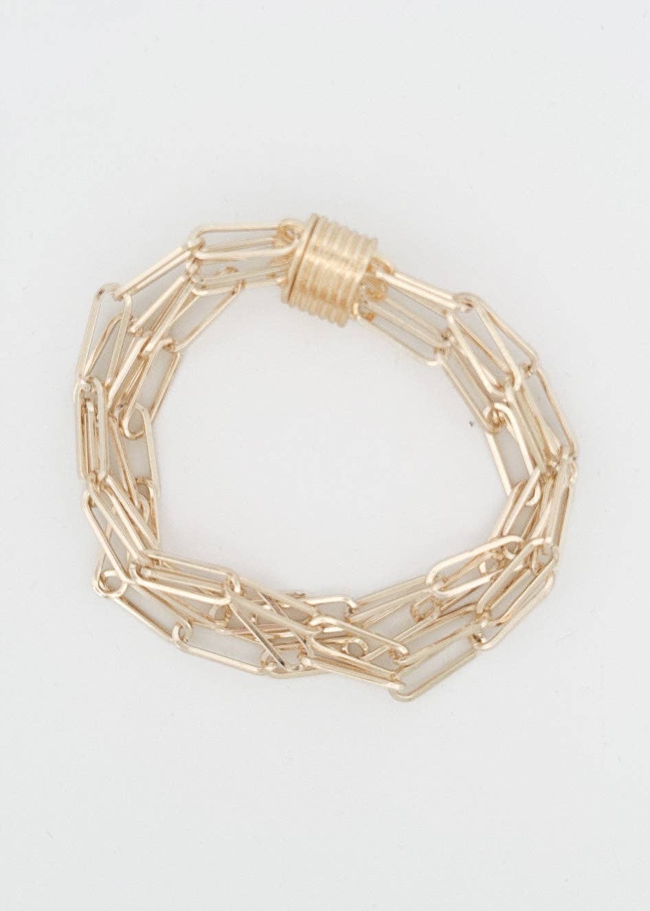 Multi Row PaperClip Bracelet