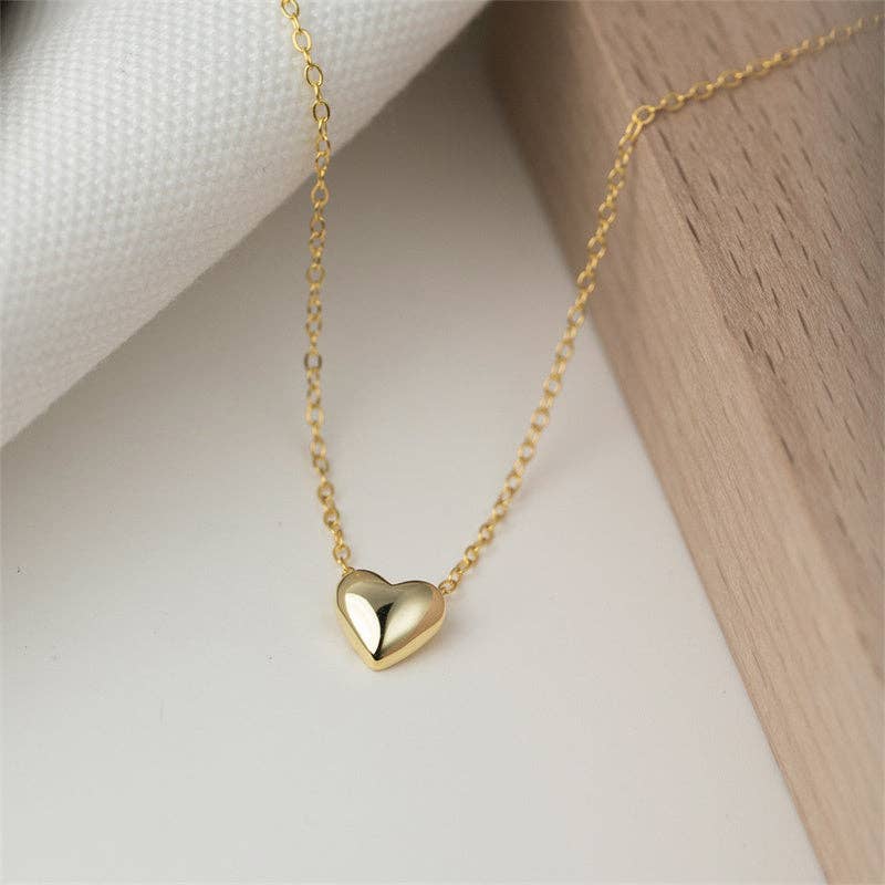 Dainty Heart Pendant Necklace in 925 Sterling Silver