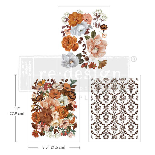 Redesign With Prima Decor Transfers 8.5x11 Classic Peach