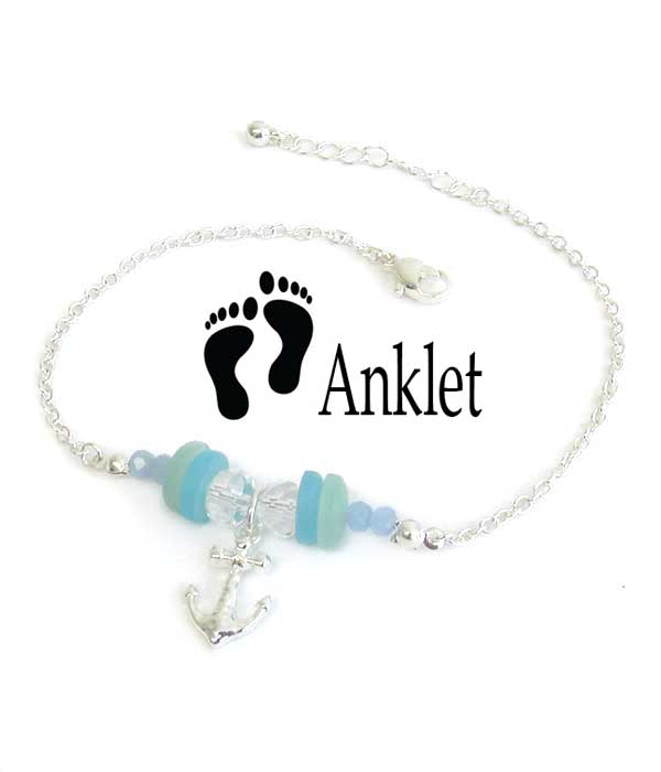 SEALIFE SEAGLASS ANKLET