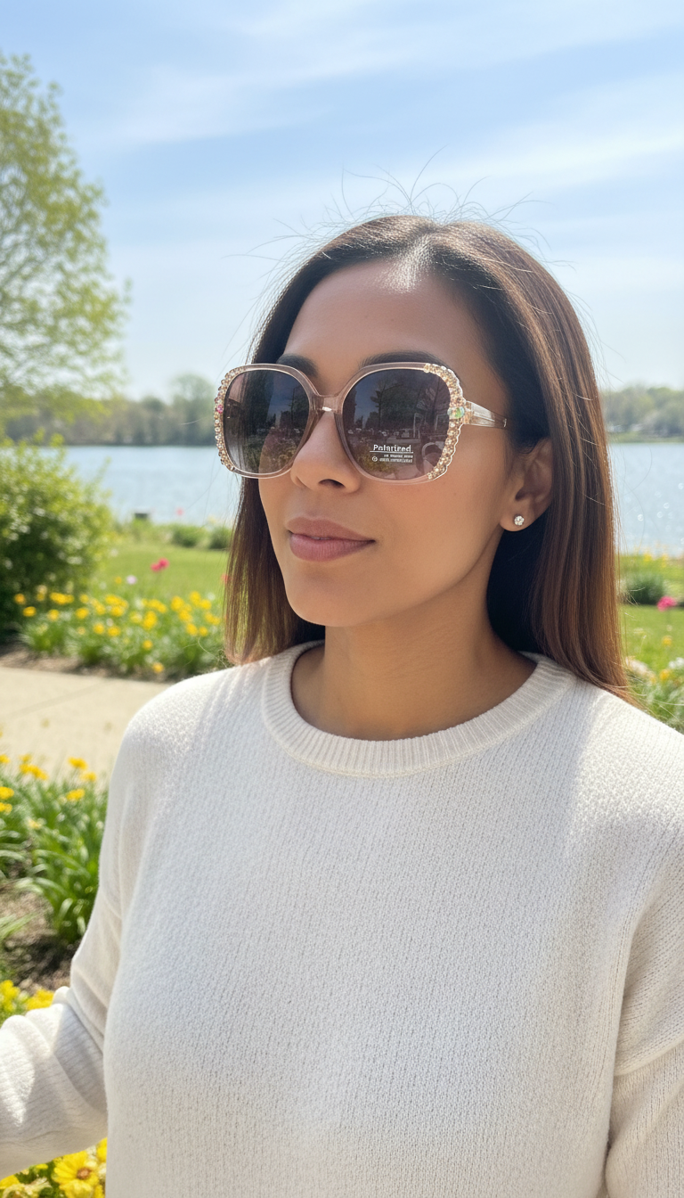 Virelle Crystal Edge Sunglasses