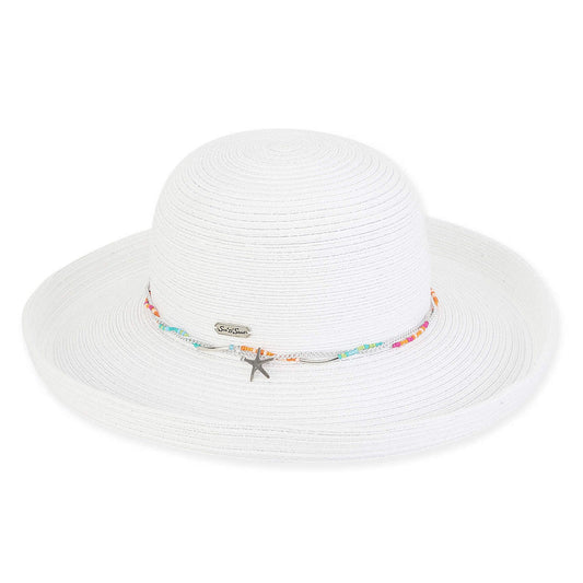 Poly Braid Up Brim Hat