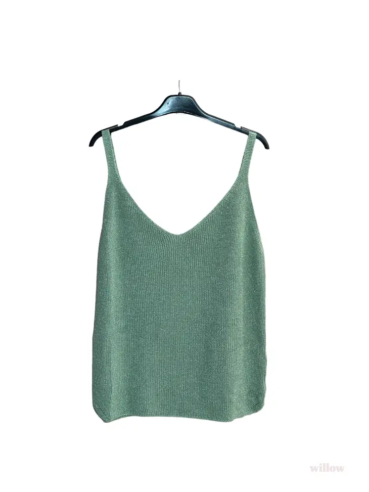 Lurex Knit Tank Top