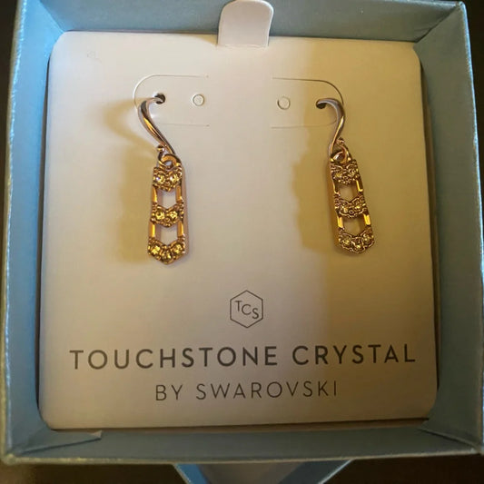 Touchstone Crystal by Swarovski Take Shape Earrings-1549E