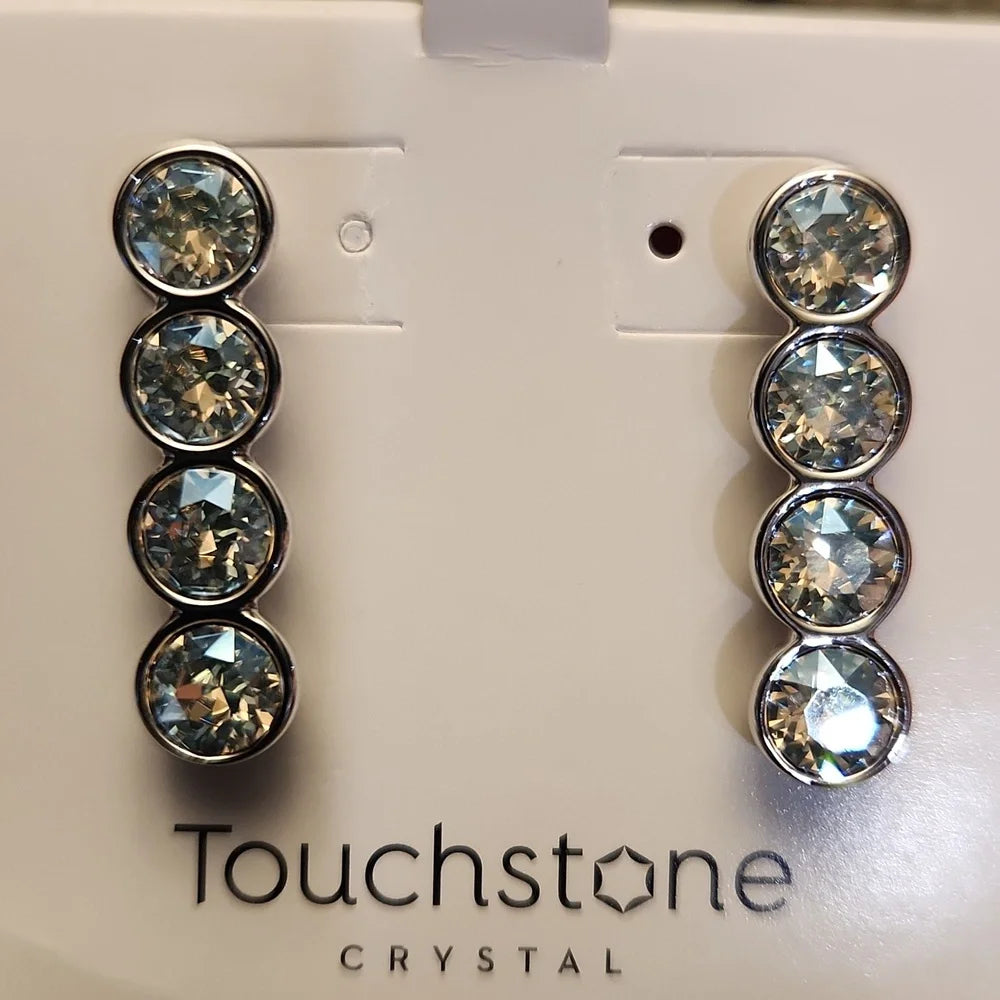 Touchstone Crystal by Swarovski To A Point Earrings