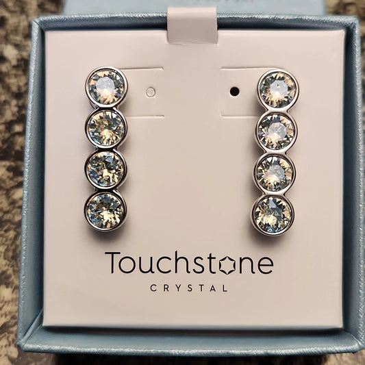 Touchstone Crystal by Swarovski To A Point Earrings