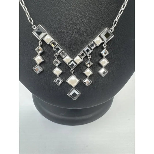 Touchstone Crystal by Swarovski Greyed Out Necklace