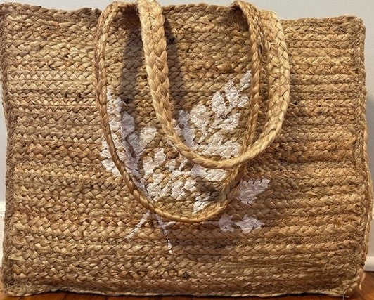 Bee & Willow Large Jute Tote Natural Woven Beach Bag