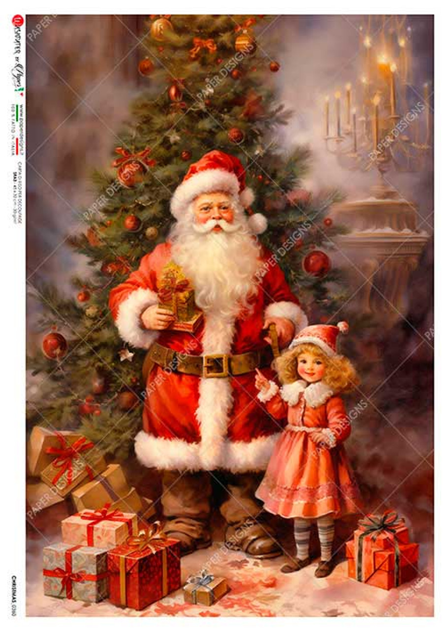 Paper Designs Santa and his Helper Rice Paper Christmas 0360 – Ooh La ...