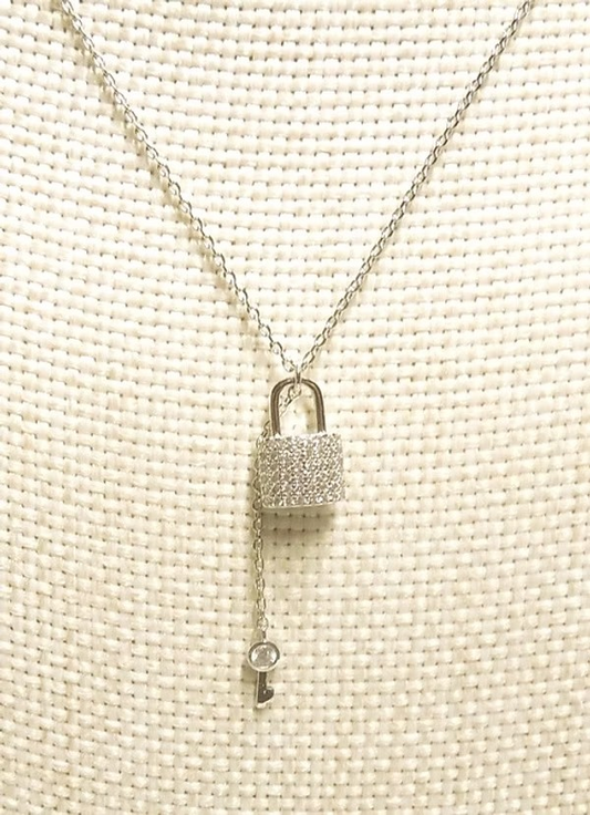 Lock & Key Necklace - Gold
