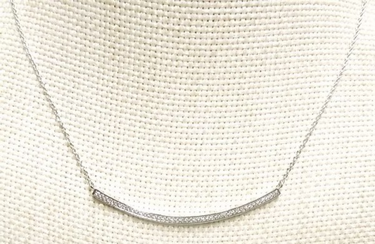 U Shape CZ Necklace
