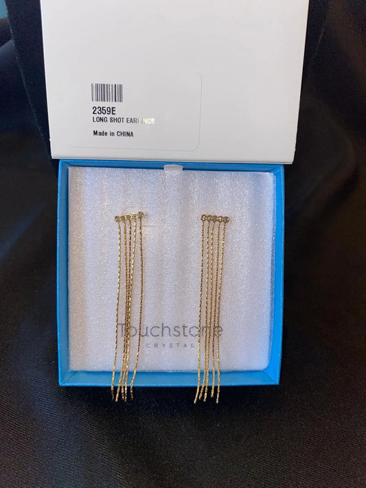 Touchstone Crystal by Swarovski Long Shot Earrings-2359E