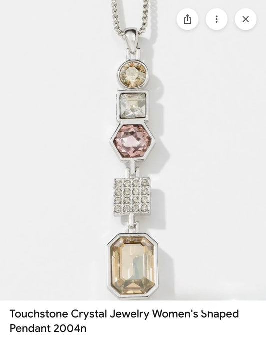 Touchstone Crystal Jewelry Women's Shaped Pendant