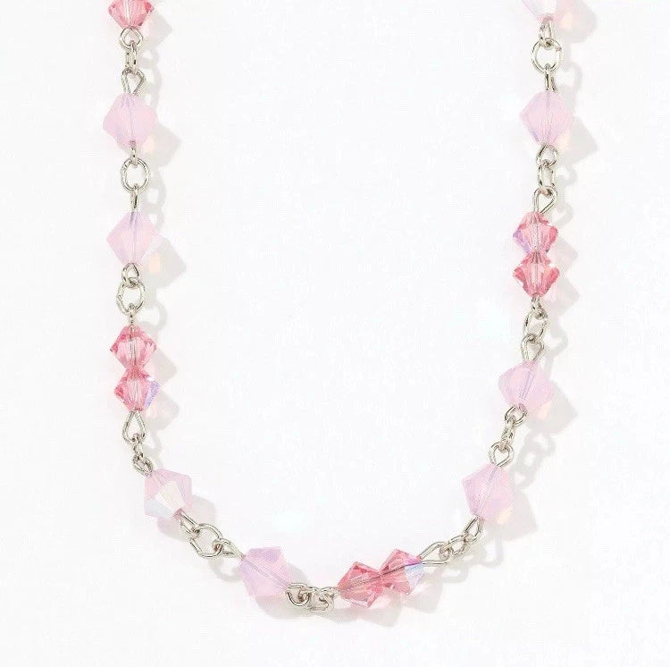 Touchstone Crystal by Swarovski Great Minds Necklace Pink