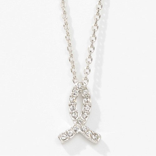 Touchstone Crystal by Swarovski Ribbon Necklace
