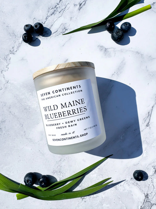 Seven Continents Wild Main Blueberries Soy Candles