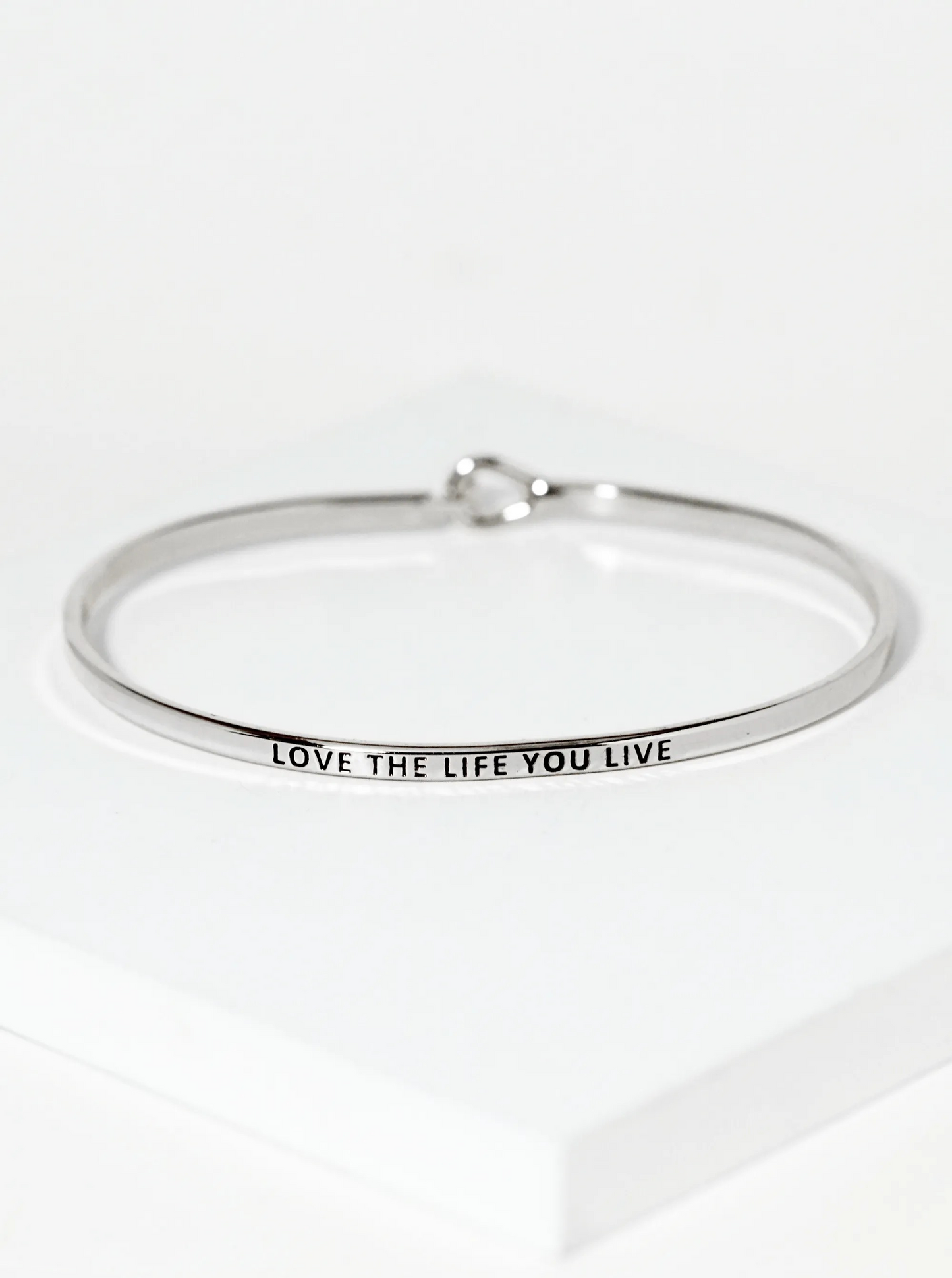 Engraved Inspirational Bangle Bracelet