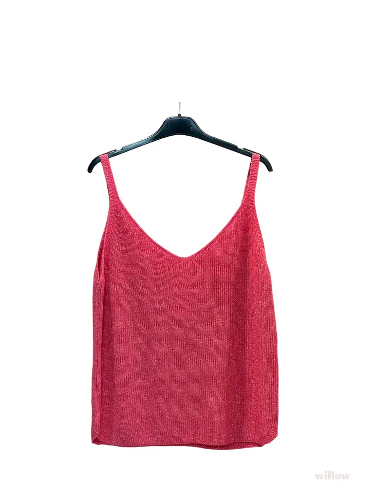 Lurex Knit Tank Top