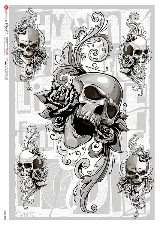 Paper Designs Skull 0019